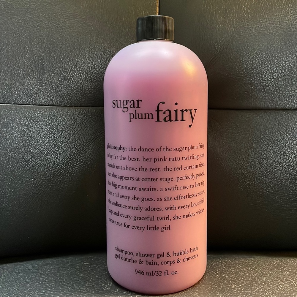 NEW Philosophy 32 oz Sugar Plum Fairy Shampoo, Shower Gel & Bubble Bath